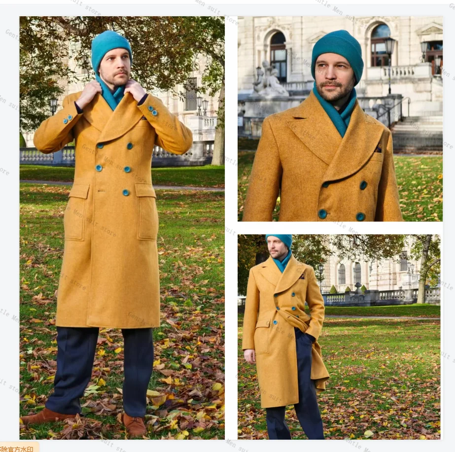 Winter Wool Men Suit 1 Piece Long Blazer King Coat Cashmere Wedding Groom Prom Dress Customized Formal Office Jacket Outfit
Winter Wool Men Suit 1 Piece Long Blazer King Coat Cashmere Wedding Groom Prom Dress Customized Formal Office Jacket Outfit