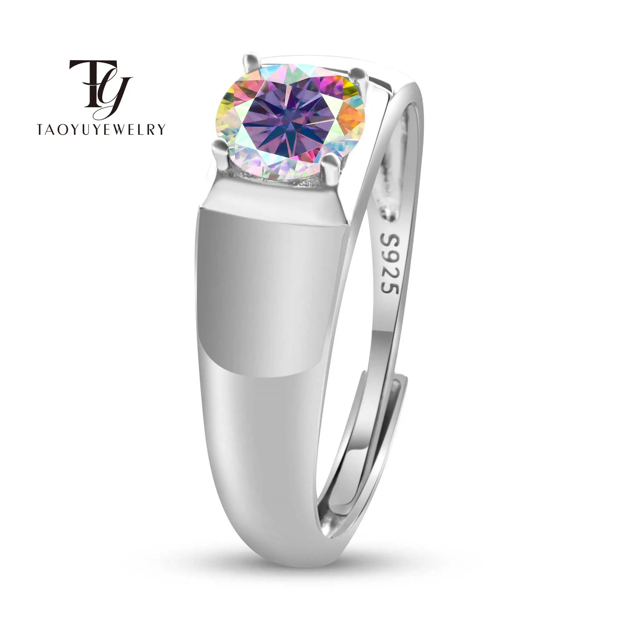 1 Carat Real Moissanite Men's Ring S925 sterling Silver Blue Red Pink Yellow Green Diamond Engagement White Gold Plated Jewelry
1 Carat Real Moissanite Men's Ring S925 sterling Silver Blue Red Pink Yellow Green Diamond Engagement White Gold Plated Jewelry