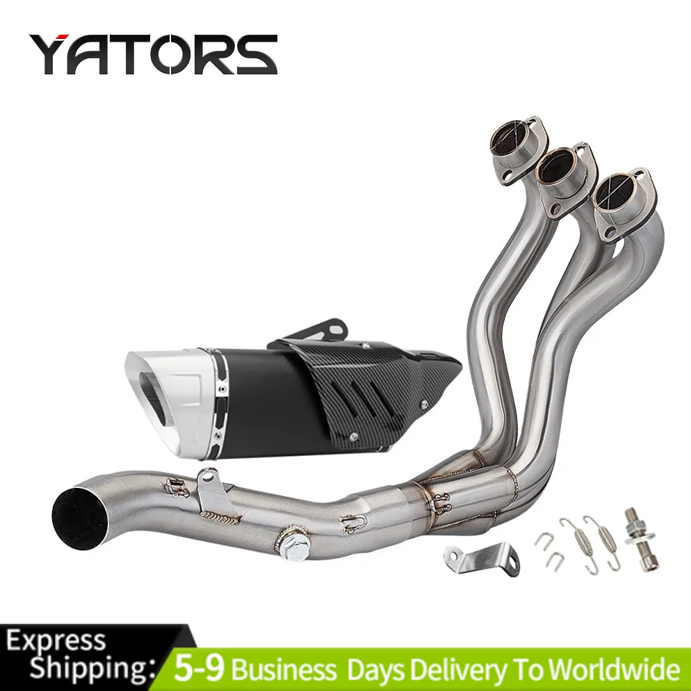 Full Exhaust System Header Muffler Pipe Fits Yamaha MT-09 FZ09 XSR900 2014-2021 Exhausts Pipes
Full Exhaust System Header Muffler Pipe Fits Yamaha MT-09 FZ09 XSR900 2014-2021 Exhausts Pipes