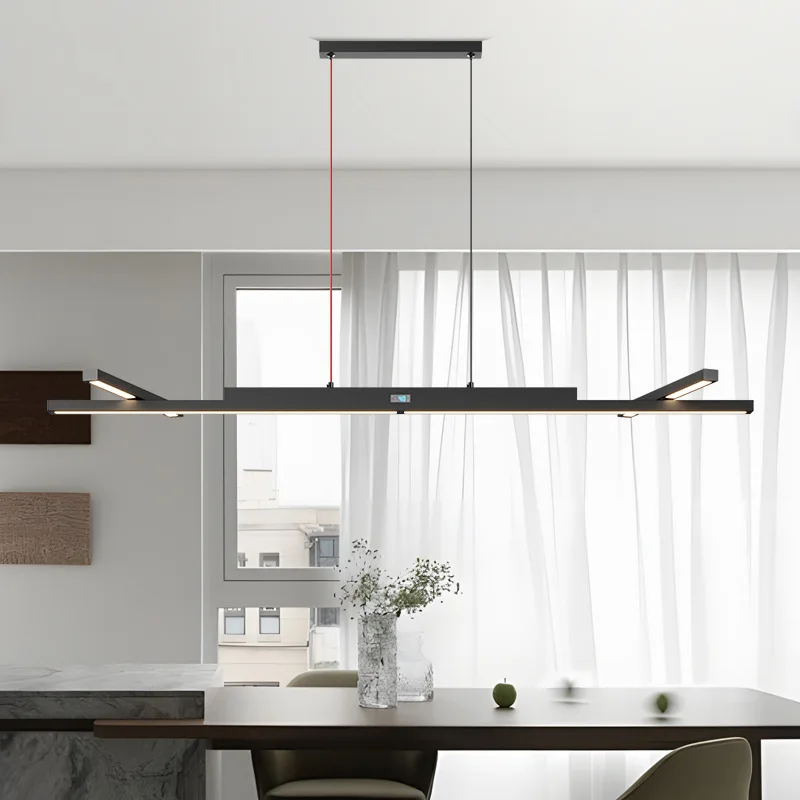 Restaurant lights, chandeliers, simple and modern special household dining room dining table, one-word long main above
Restaurant lights, chandeliers, simple and modern special household dining room dining table, one-word long main above
