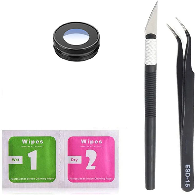 Back Rear Camera Glass Lens Replacement Compatible with iPhone 7 Series- Incl. Tweezer and Wipe
Back Rear Camera Glass Lens Replacement Compatible with iPhone 7 Series- Incl. Tweezer and Wipe