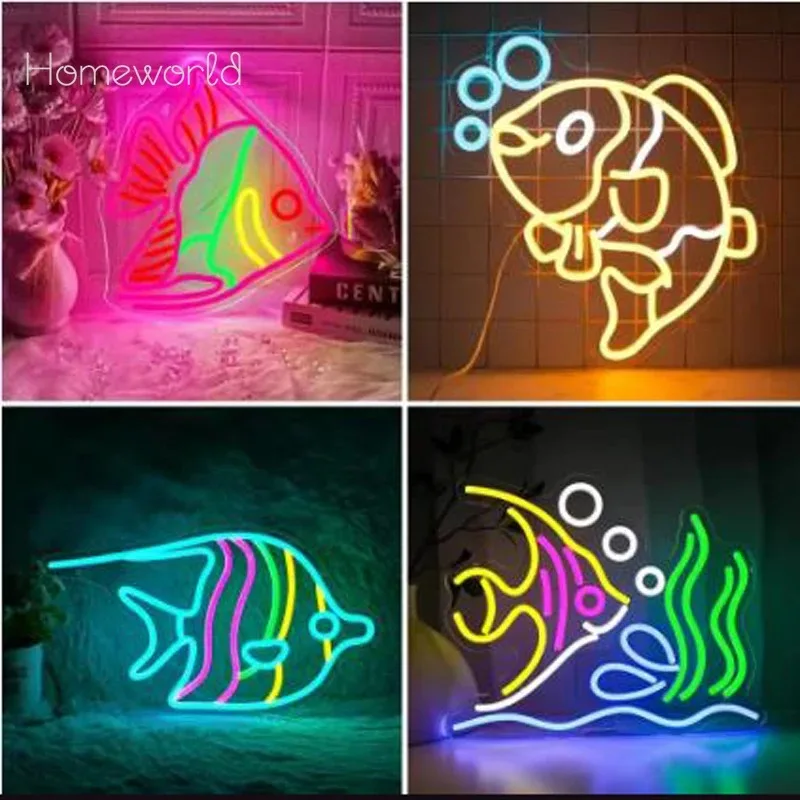 Fish Neon Sign LED colorful Fish Neon Lights Signs for Fish ShopWall Decor,used for Bedroom Living Room Restaurant decor
Fish Neon Sign LED colorful Fish Neon Lights Signs for Fish ShopWall Decor,used for Bedroom Living Room Restaurant decor
