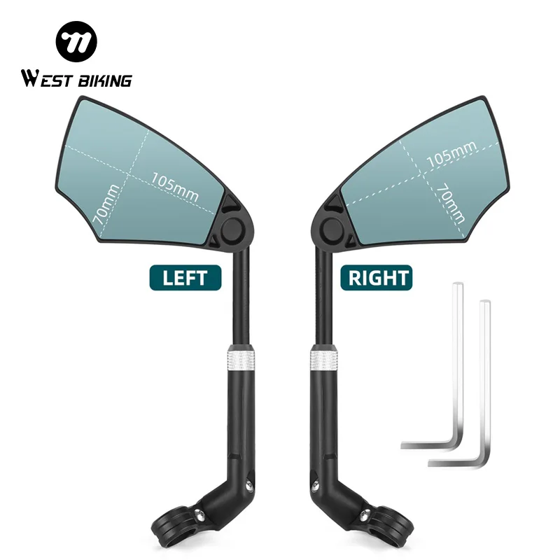 WEST BIKNG Bicycle Anti-Glare Rearview Handlebar Rear Mirror Wide Range Back Sight E-Bike Scooter HD Mirror Bicycle Accessories
WEST BIKNG Bicycle Anti-Glare Rearview Handlebar Rear Mirror Wide Range Back Sight E-Bike Scooter HD Mirror Bicycle Accessories