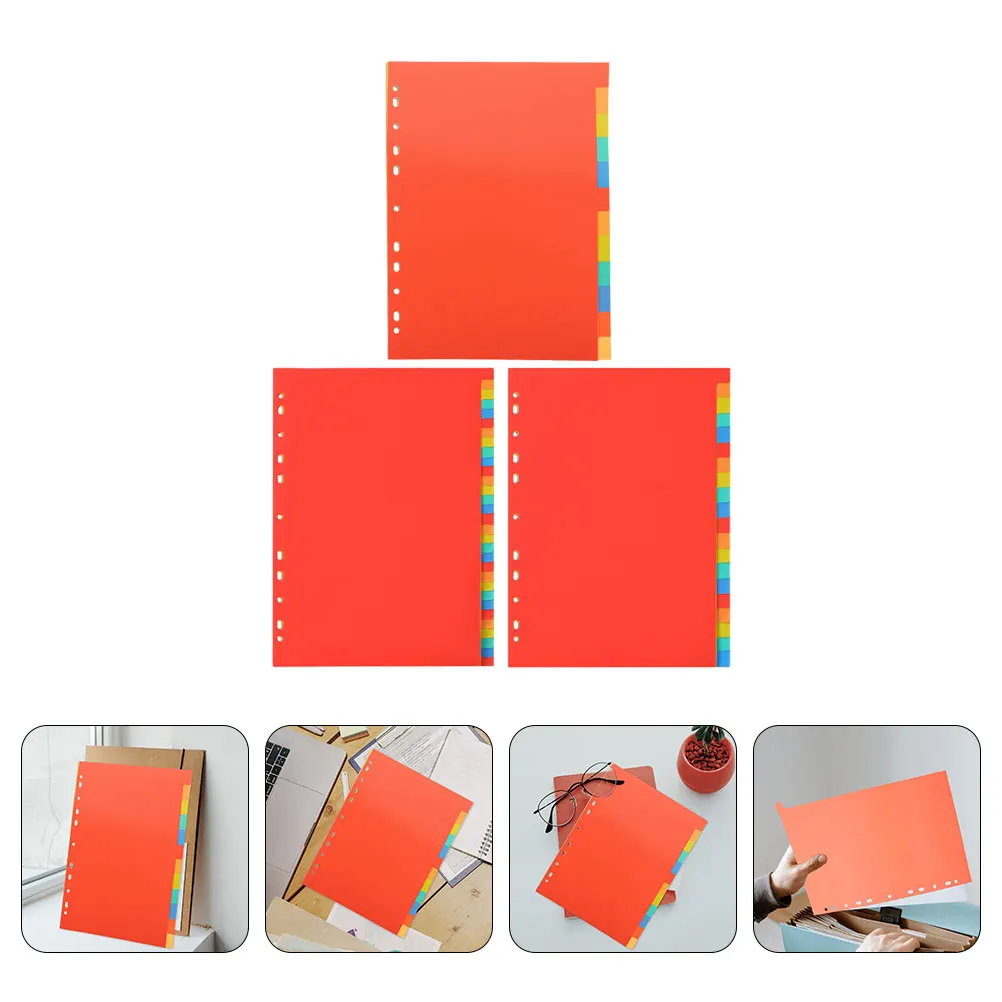 3 set 3 Sets Plastic Binder File Dividers Notepad Divider Tabs Loose-Leaf Page Markers Writable Tabs Notebook Index
3 set 3 Sets Plastic Binder File Dividers Notepad Divider Tabs Loose-Leaf Page Markers Writable Tabs Notebook Index