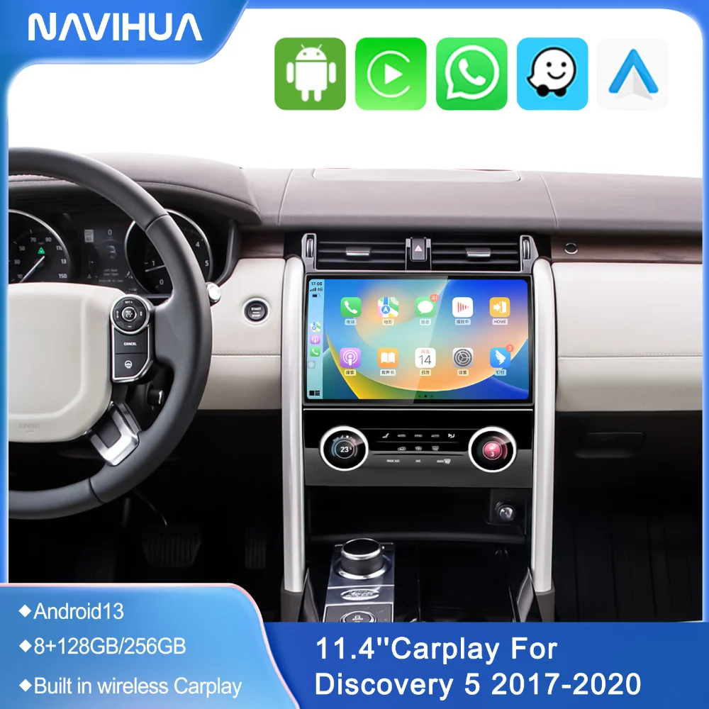11.4-дюймовый автомобильный радиоприемник на Android 13 для Land Rover Discovery 5 LR5 L462 2017-2020, беспроводной CarPlay, мультимедийный плеер, панель управления климат-контролем, GPS, стереосистема
11.4-дюймовый автомобильный радиоприемник на Android 13 для Land Rover Discovery 5 LR5 L462 2017-2020, беспроводной CarPlay, мультимедийный плеер, панель управления климат-контролем, GPS, стереосистема