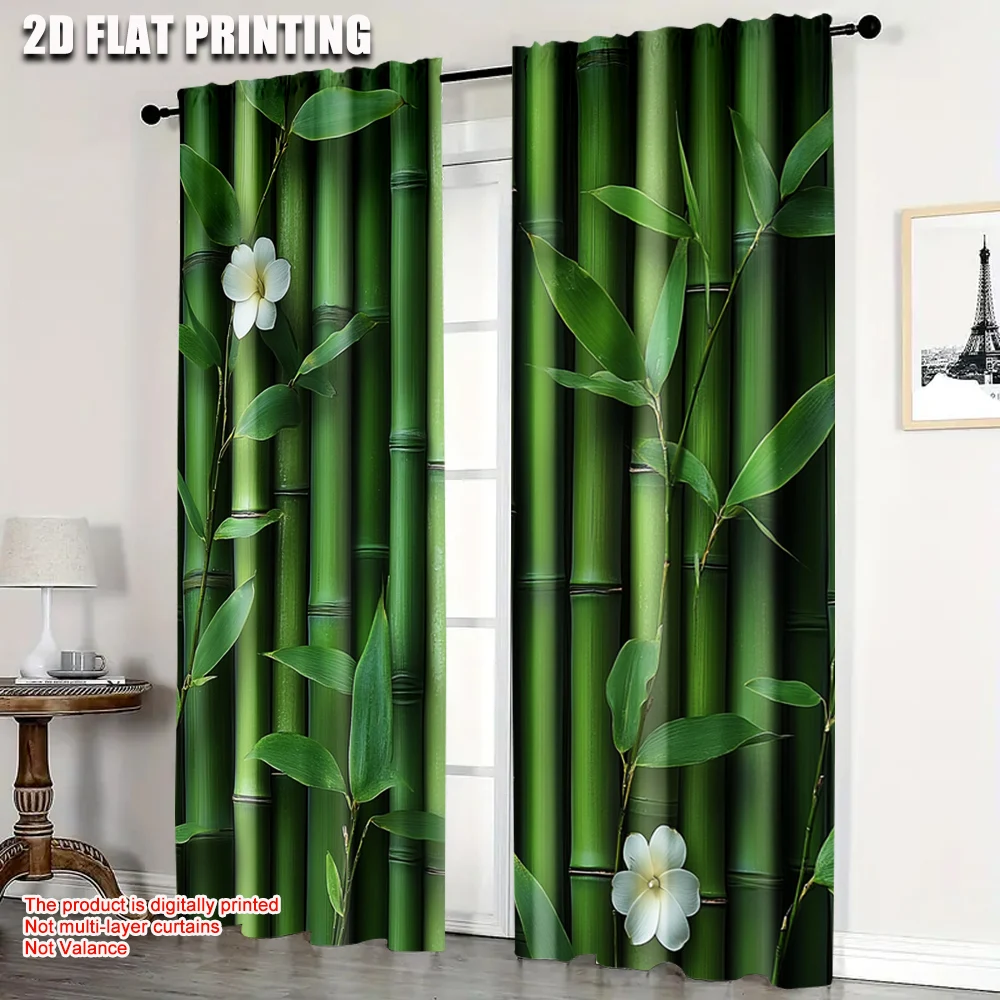 2pcs, Light Filtering Curtains 2D print Bamboo and Green Stripe Versatile 100% Polyester (without rod) Decorations Inside for
2pcs, Light Filtering Curtains 2D print Bamboo and Green Stripe Versatile 100% Polyester (without rod) Decorations Inside for