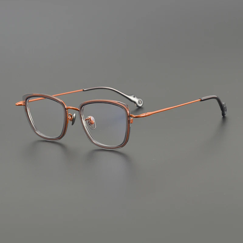 Japanese Style Handmade High Quality Titanium Square Glasses Frame For Men Women Designer Eyeglasses Can customize lenses
Japanese Style Handmade High Quality Titanium Square Glasses Frame For Men Women Designer Eyeglasses Can customize lenses