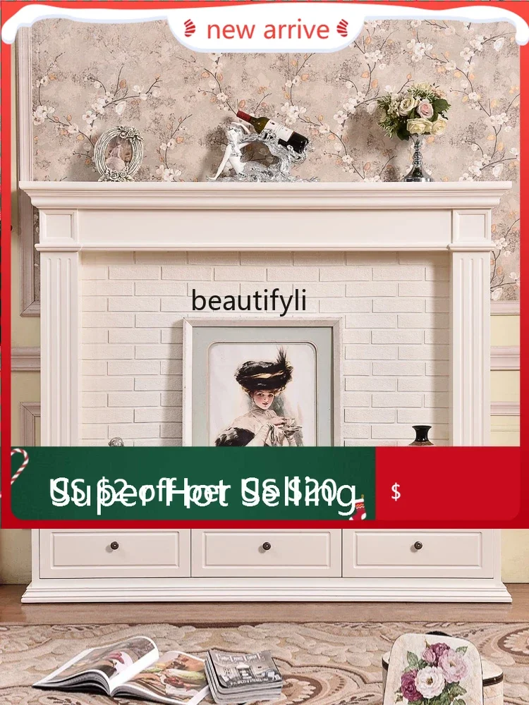 S132 Living Room European TV Cabinet Fireplace Curio Cabinet American Simple TV Cabinet Fireplace Mantel 
S132 Living Room European TV Cabinet Fireplace Curio Cabinet American Simple TV Cabinet Fireplace Mantel