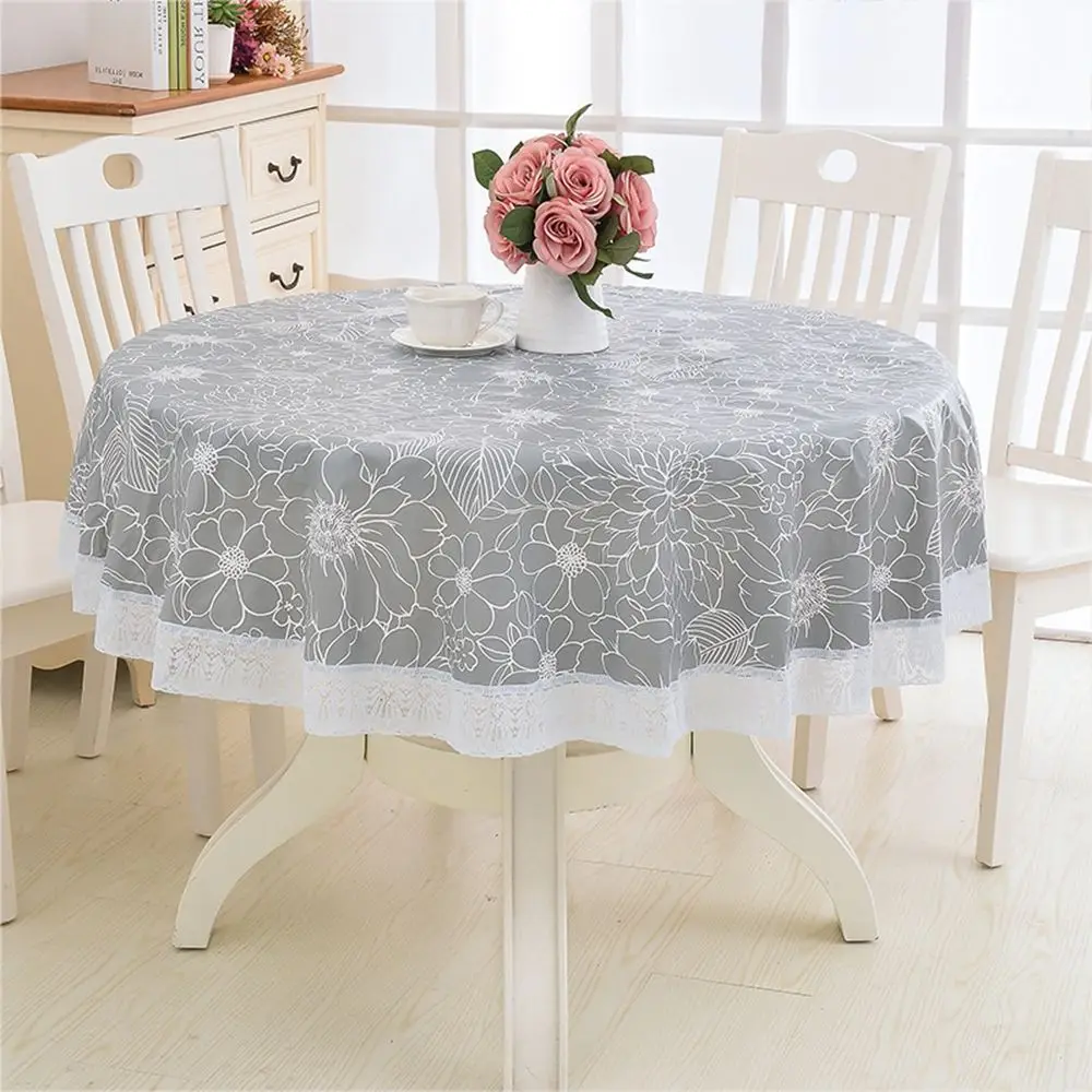Elegant PVC Plastic Oilproof Waterproof Fabric Round Dining Table Table Cover Kitchen Tablecloth Table Cloth Home Decor
Elegant PVC Plastic Oilproof Waterproof Fabric Round Dining Table Table Cover Kitchen Tablecloth Table Cloth Home Decor