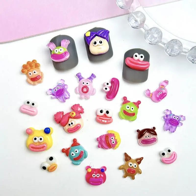 Mixed Funny Sausage Mouth Monster Nail Art Decorations Cute Cartoon Thick Mouth Girl Resin Nail Charms Supplies for Manicure DIY
Mixed Funny Sausage Mouth Monster Nail Art Decorations Cute Cartoon Thick Mouth Girl Resin Nail Charms Supplies for Manicure DIY