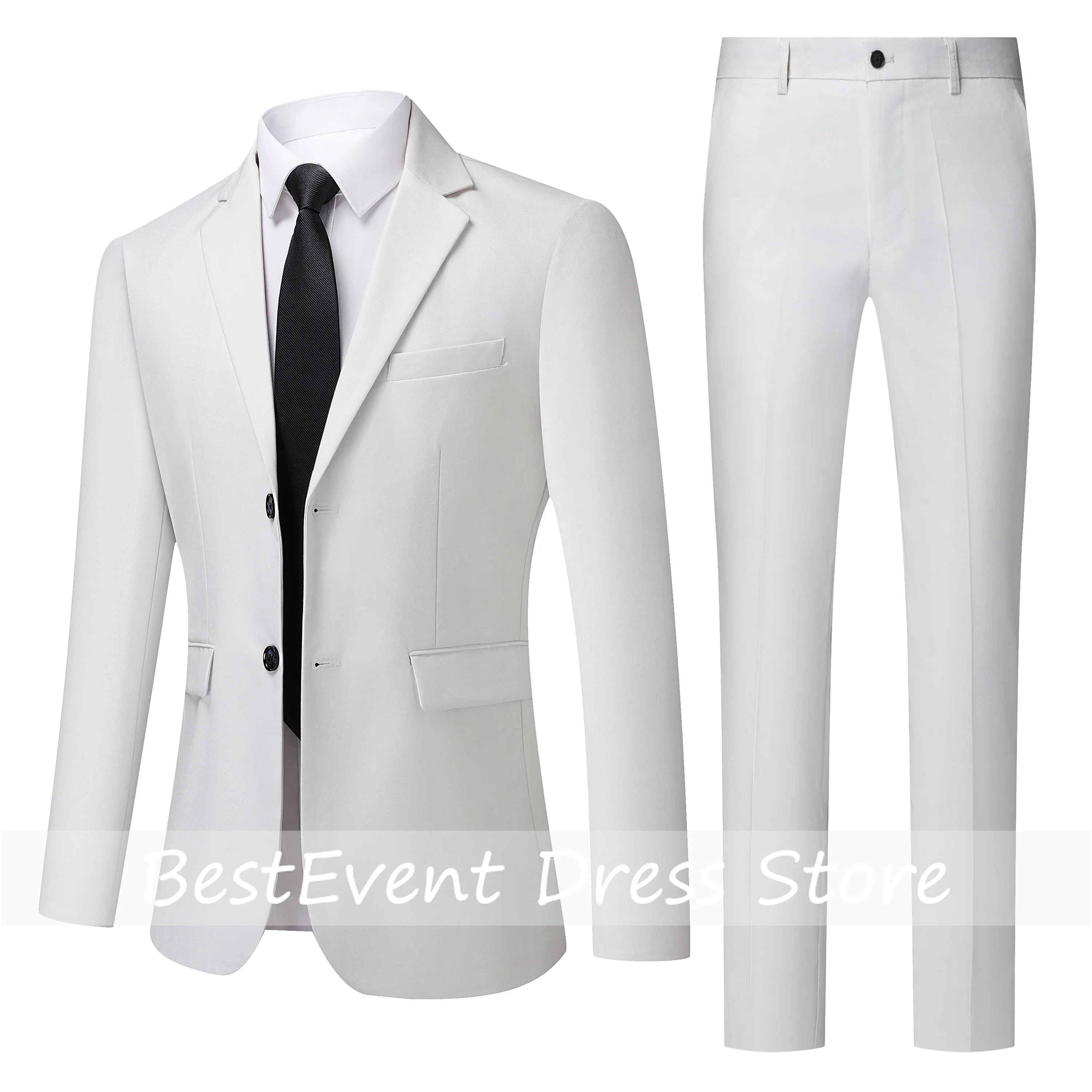Men's White High-End Suit Two-Piece Suit Four Seasons Business Formal Wear Anti-Wrinkle Wool Suit Workplace Work Customized
Men's White High-End Suit Two-Piece Suit Four Seasons Business Formal Wear Anti-Wrinkle Wool Suit Workplace Work Customized