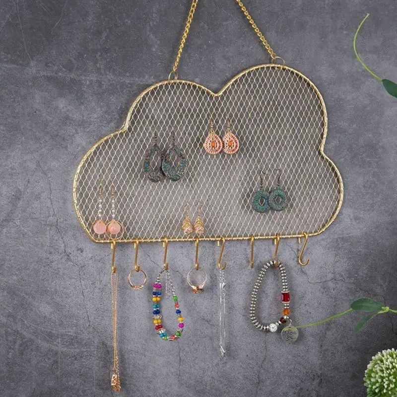 N5KA Earring Wall Mount Holder for Necklace Bracelet Earring Jewelry Storage Rack Display Decoration with Hooks
N5KA Earring Wall Mount Holder for Necklace Bracelet Earring Jewelry Storage Rack Display Decoration with Hooks