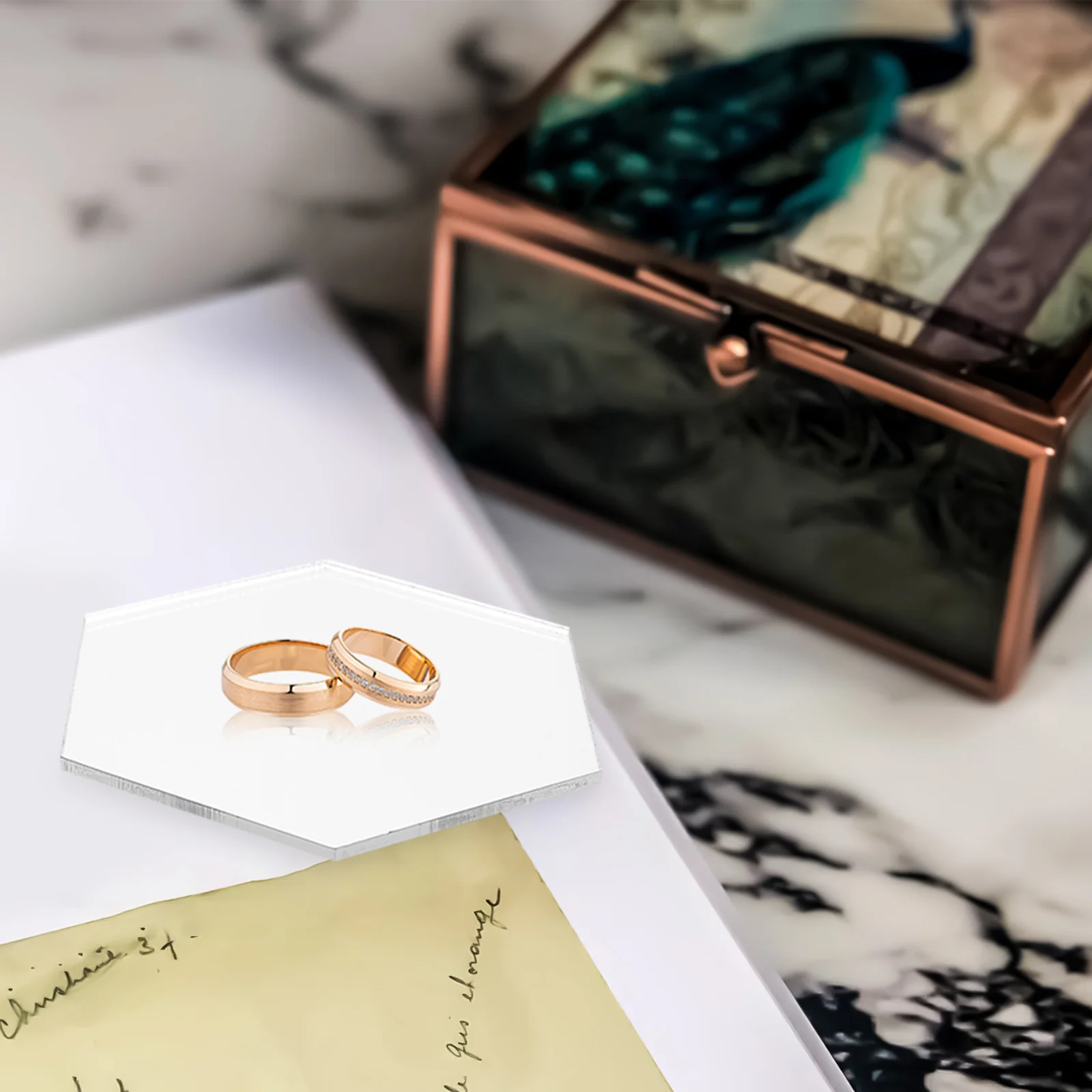 3pcs Acrylic Board Mirror Tray Hexagon Plate Photo Studio Accessory Reflection Background Jewelry Display St Shooting Props
3pcs Acrylic Board Mirror Tray Hexagon Plate Photo Studio Accessory Reflection Background Jewelry Display St Shooting Props