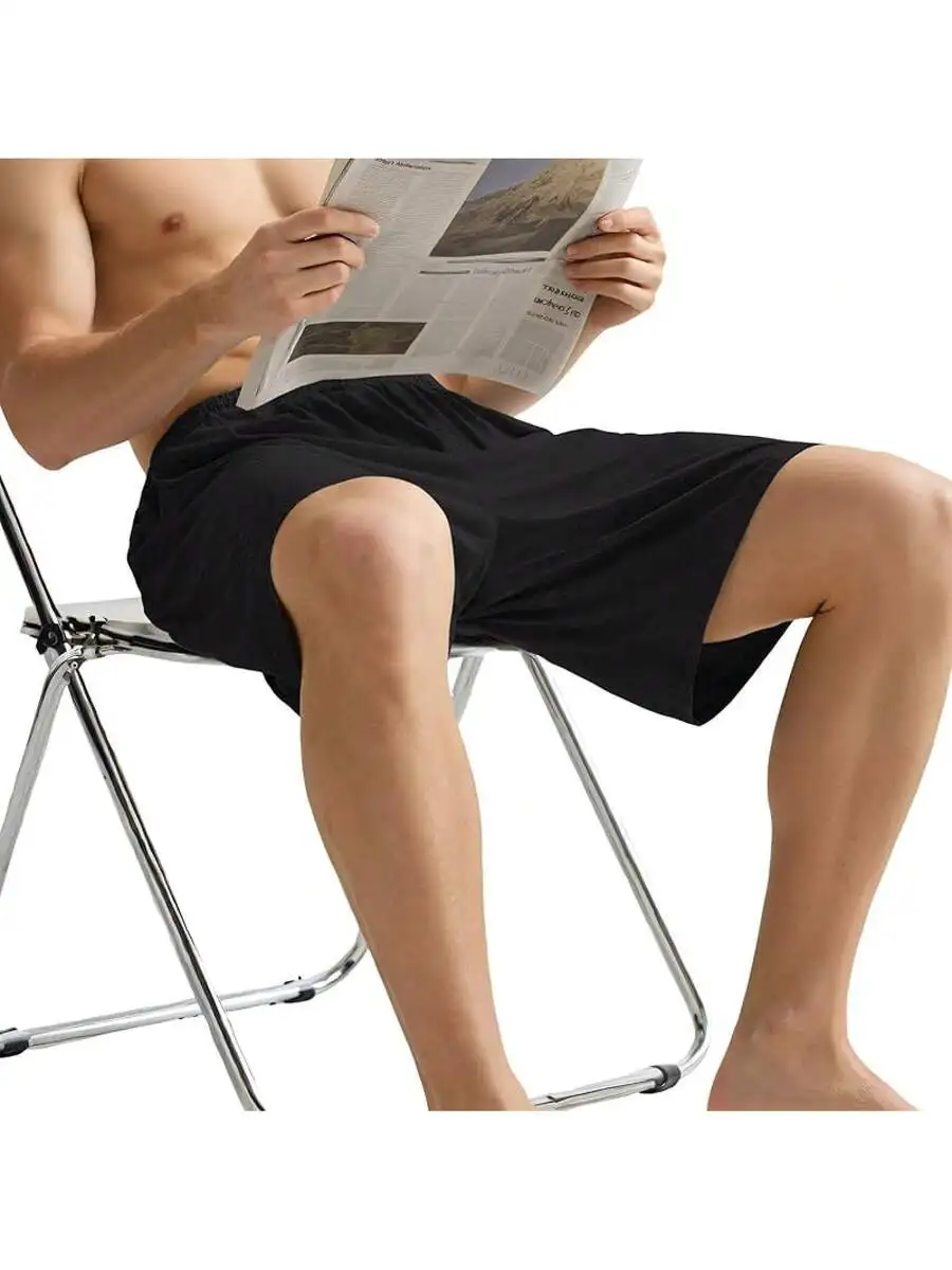 Mens Breathable Modal Sleep Shorts For Summer, Soft Lounge Pajama Bottoms With Elastic Waist And Drawstring, 2-Pack
Mens Breathable Modal Sleep Shorts For Summer, Soft Lounge Pajama Bottoms With Elastic Waist And Drawstring, 2-Pack