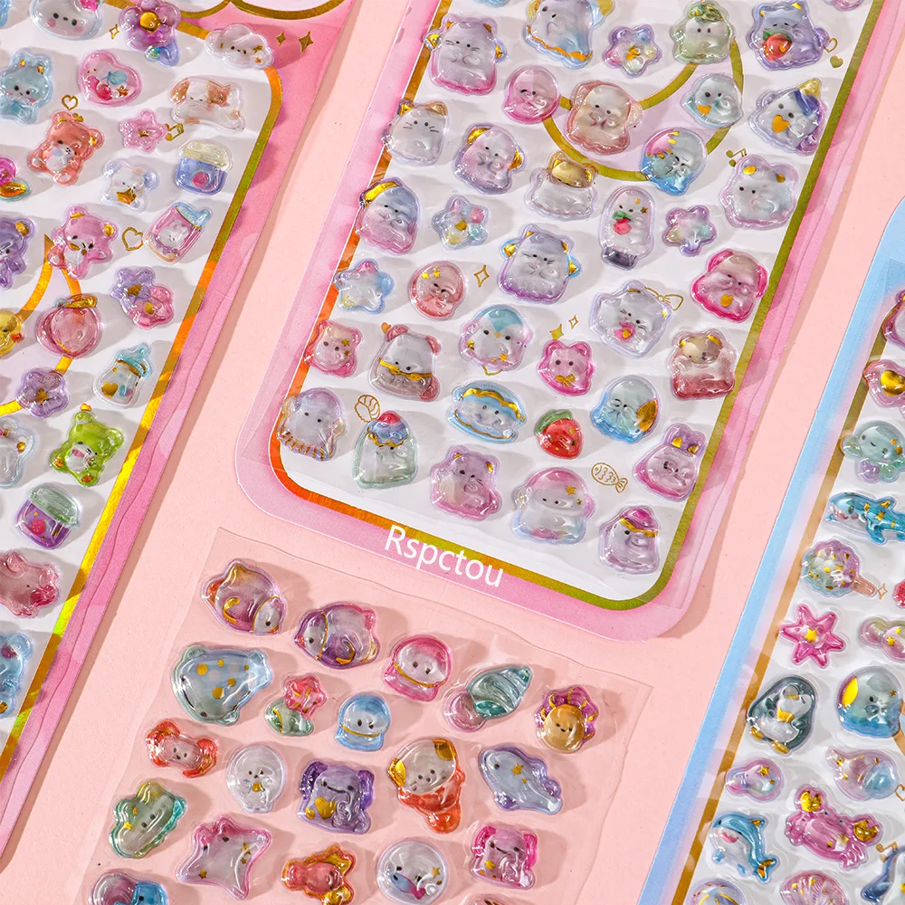 1/4pcs 3D Cute Cartoon Animal Jelly Relief Stickers Creative Kawaii Decoration Sticker DIY Helmet Skateboard Phone Crystal Decal
1/4pcs 3D Cute Cartoon Animal Jelly Relief Stickers Creative Kawaii Decoration Sticker DIY Helmet Skateboard Phone Crystal Decal