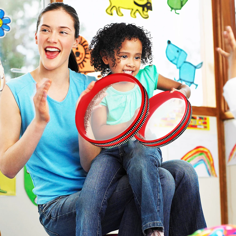 2 pcs Red 6inch 8inch Kids Musical Instrument Wave Sounds Drums Metal Bead Ocean Hand Drums for Music Class Family Party
2 pcs Red 6inch 8inch Kids Musical Instrument Wave Sounds Drums Metal Bead Ocean Hand Drums for Music Class Family Party