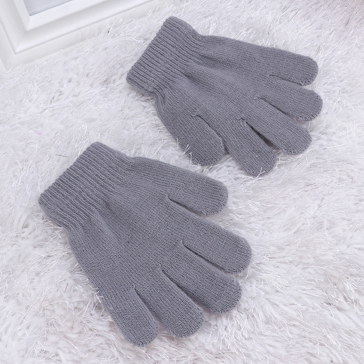 Warm Kids Winter Gloves 4-12 Years Rosy Full Finger Knitted Stretchy Lightweight Solid Color For Autumn Travel
Warm Kids Winter Gloves 4-12 Years Rosy Full Finger Knitted Stretchy Lightweight Solid Color For Autumn Travel