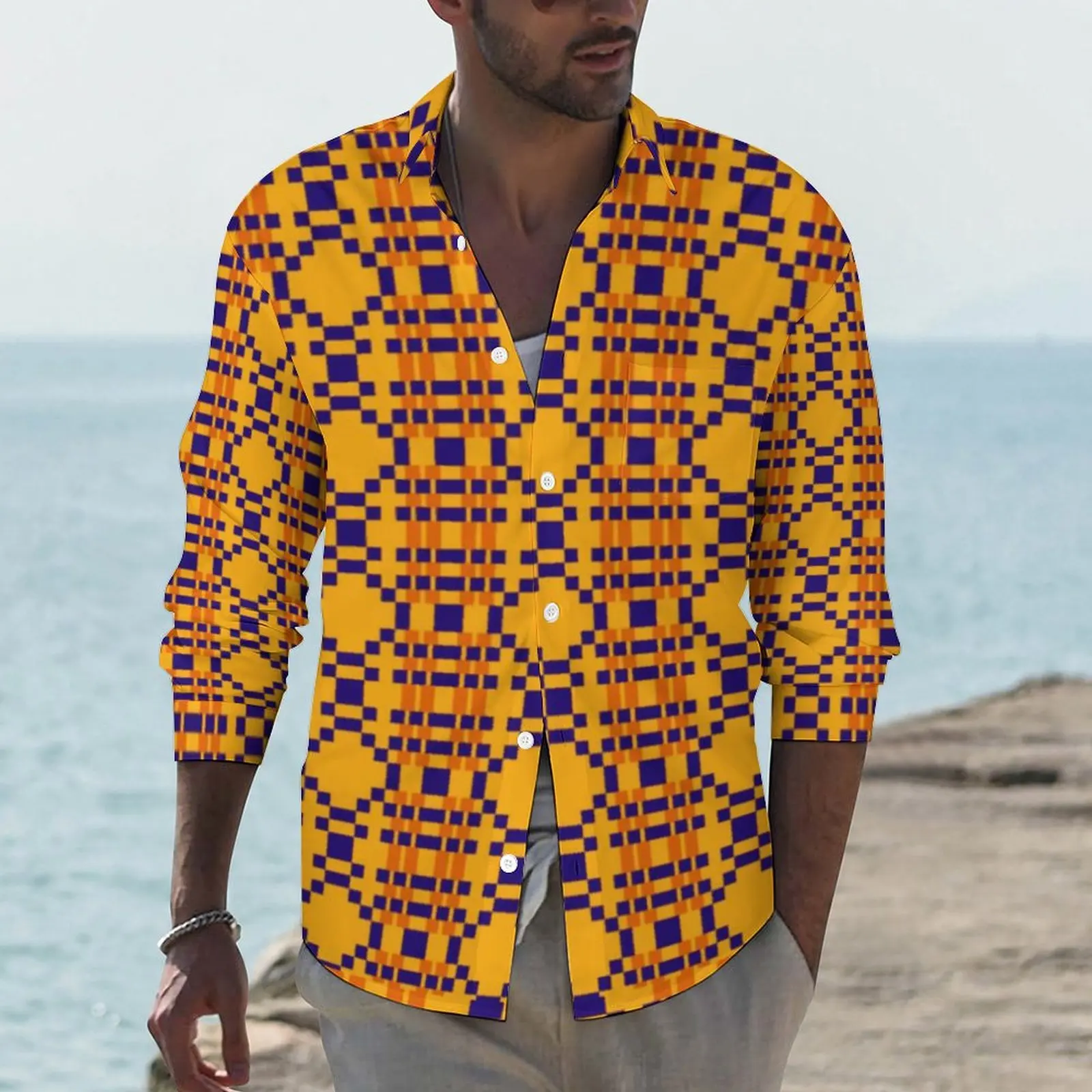 Aztec African Print Casual Shirts Male Tribal Ethnic Shirt Long Sleeve Fashion Funny Blouses Autumn Graphic Clothes Large Size
Aztec African Print Casual Shirts Male Tribal Ethnic Shirt Long Sleeve Fashion Funny Blouses Autumn Graphic Clothes Large Size
