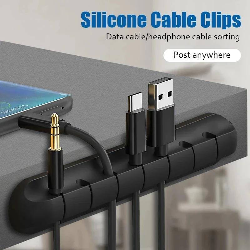 Cable Organizer Silicone USB Cable Winder Desktop Management Clips Cable Holder For Mouse Headphone Wire Organizer Protector
Cable Organizer Silicone USB Cable Winder Desktop Management Clips Cable Holder For Mouse Headphone Wire Organizer Protector