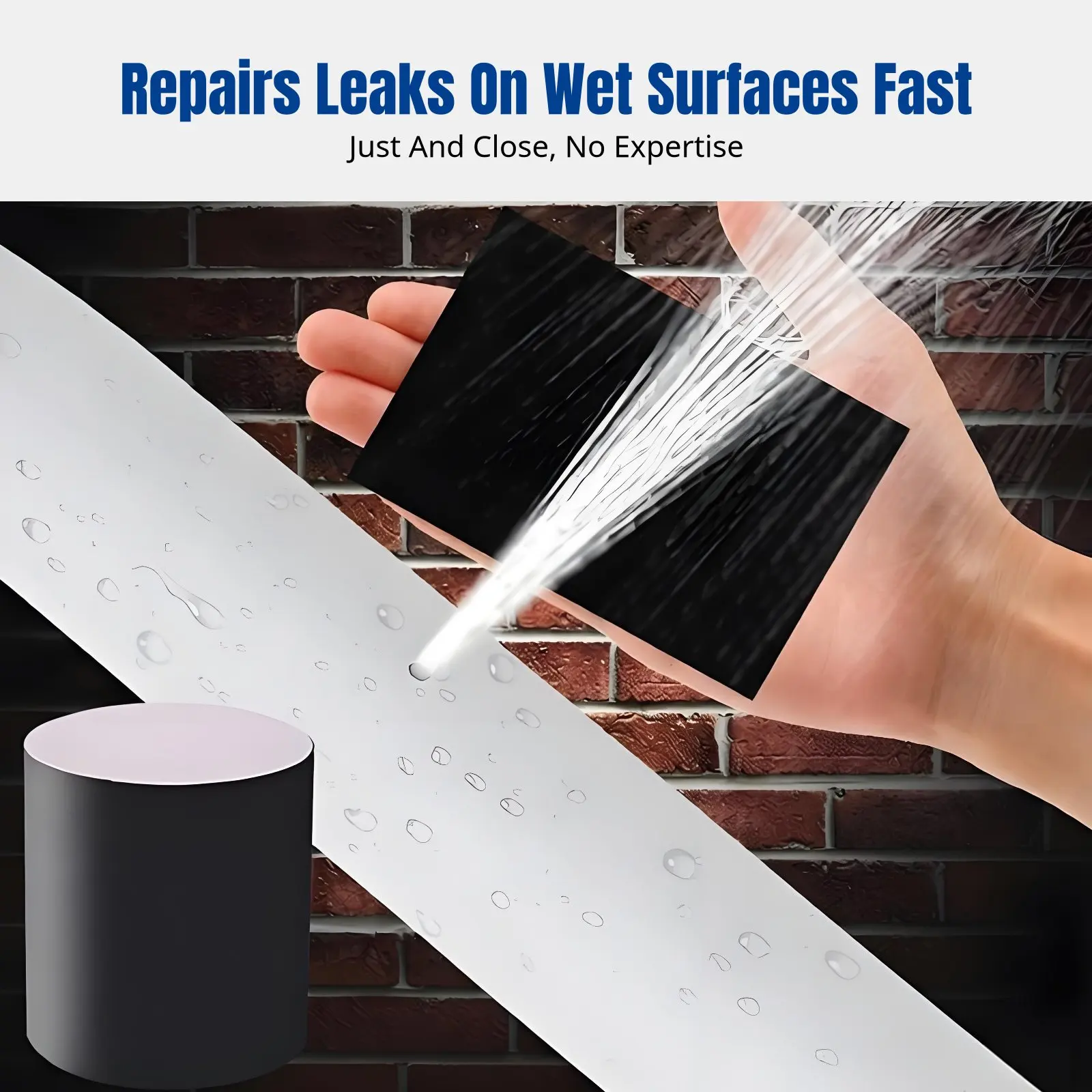 Waterproof Tape Leak Repair Patch for Barrels and Rain Cloth, Easy Multi-Scene Application
Waterproof Tape Leak Repair Patch for Barrels and Rain Cloth, Easy Multi-Scene Application