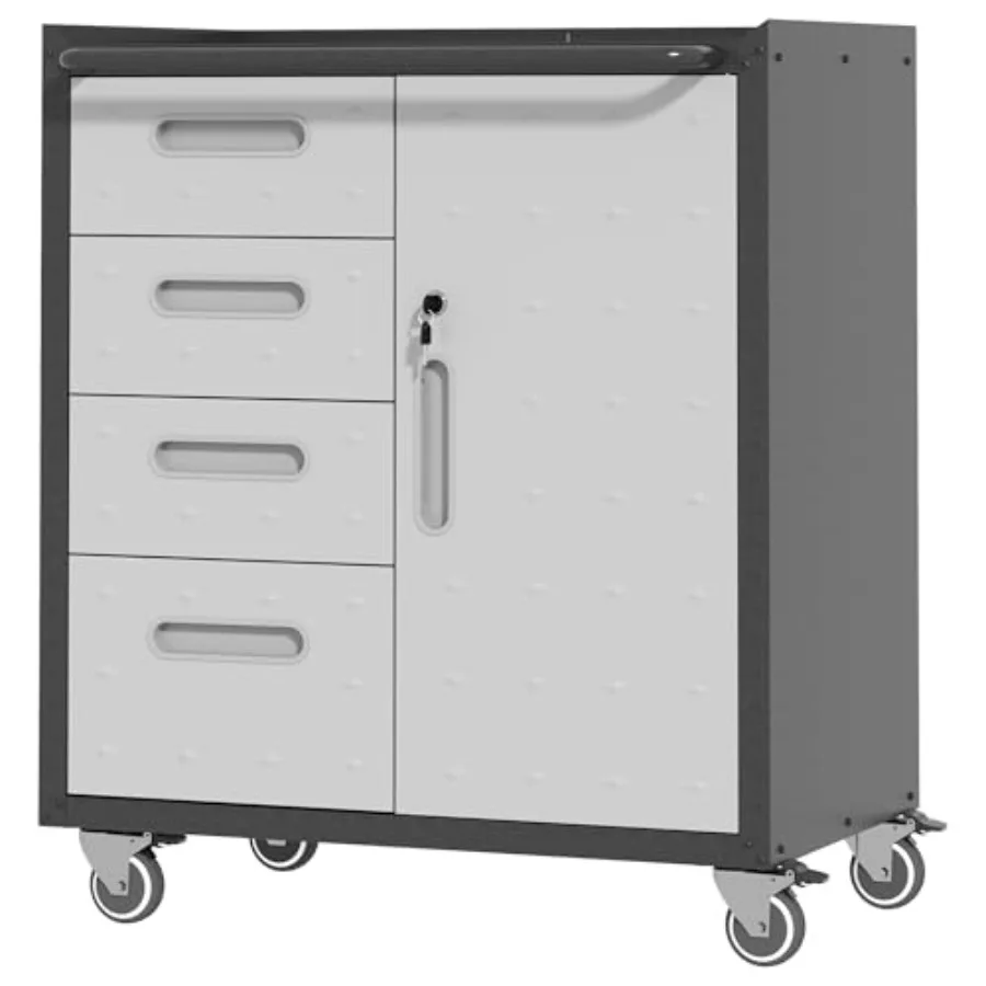 Metal Storage Cabinet with Wheels, Rolling Tool Cabinet with Adjustable Shee, Locking Garage Storage Cabinet with 4 and for Too
Metal Storage Cabinet with Wheels, Rolling Tool Cabinet with Adjustable Shee, Locking Garage Storage Cabinet with 4 and for Too