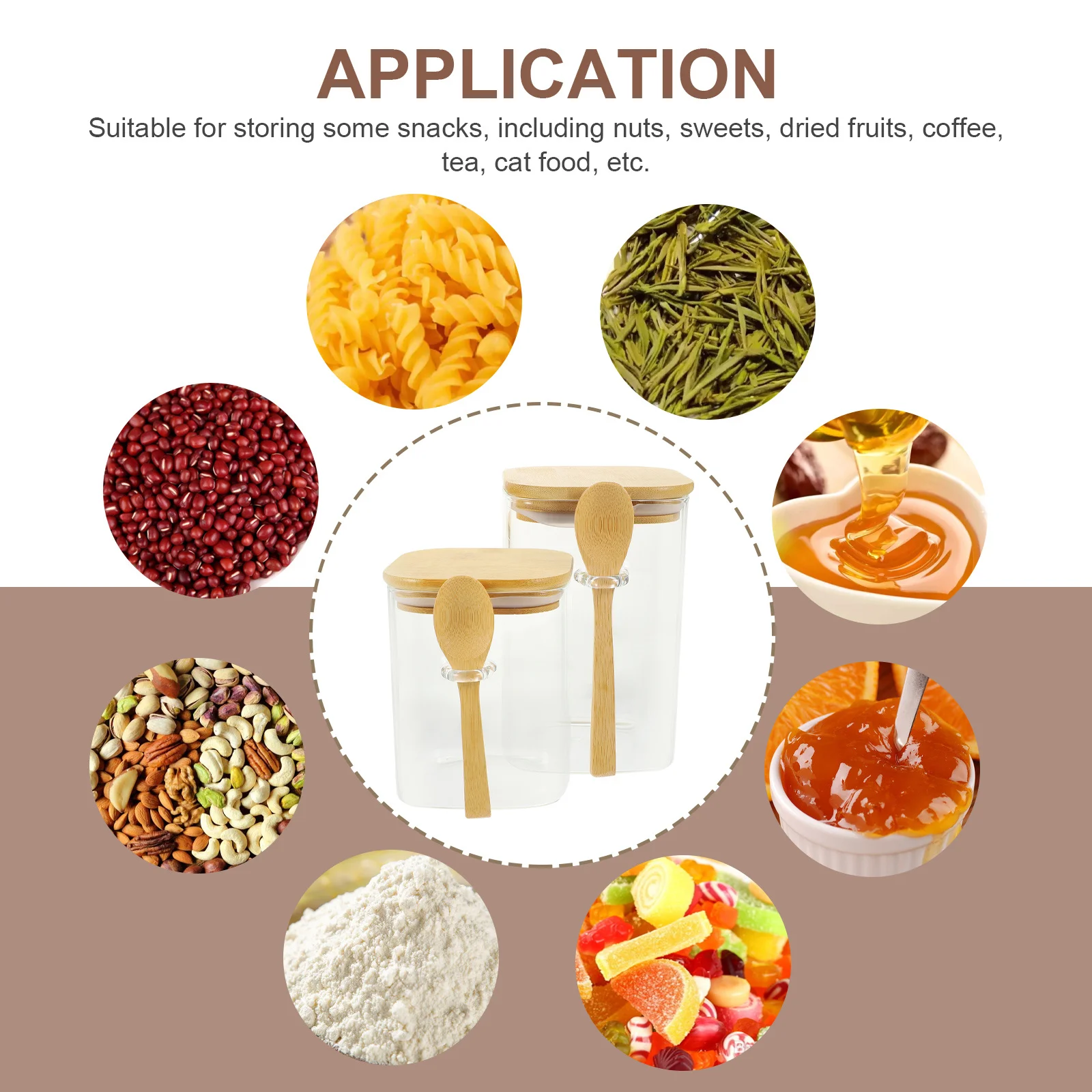 2Sets Coffee Bean Storage Glass Jars Transparent Airtight Container Sugar Tea Coffee Canister Spoon Sugar Jar, 
2Sets Coffee Bean Storage Glass Jars Transparent Airtight Container Sugar Tea Coffee Canister Spoon Sugar Jar,