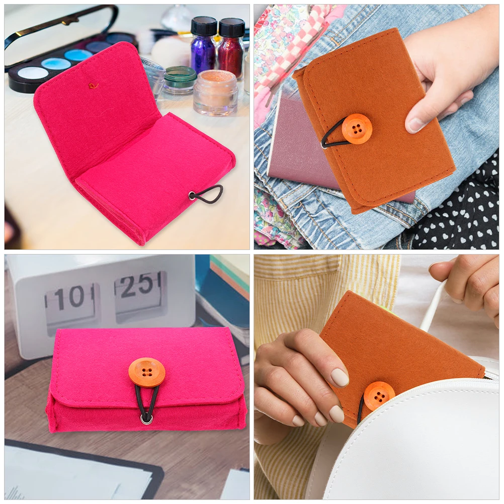 2pcs Essential Oil Storage Bag Felt Material Protective Case Travel Small Organizer Makeup Brush Storage Red Brown Color
2pcs Essential Oil Storage Bag Felt Material Protective Case Travel Small Organizer Makeup Brush Storage Red Brown Color