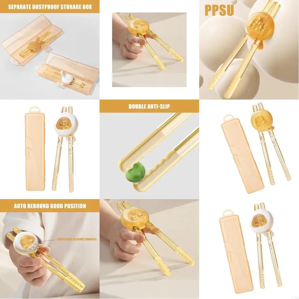 Kids Chopsticks Baby Feeding Chopsticks Practice Chopstick for Comfort Safety Encouraging Independent Eating Skills L8RB
Kids Chopsticks Baby Feeding Chopsticks Practice Chopstick for Comfort Safety Encouraging Independent Eating Skills L8RB