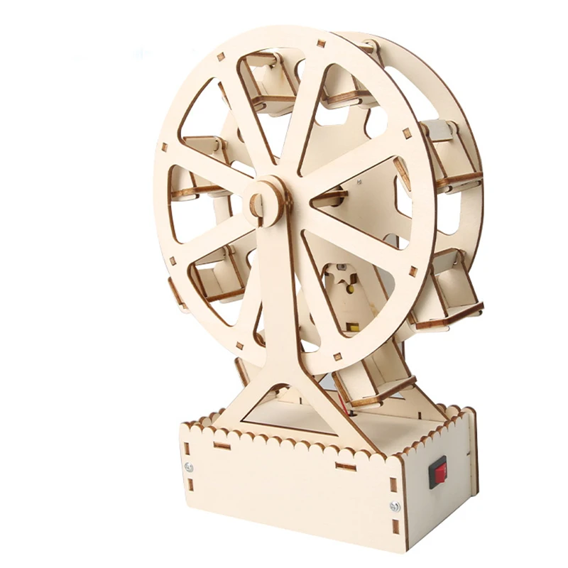 Wooden Electric Ferris Wheel Model Kids Science Toy Technology Physics Teaching Aids Kit Learning Educational Toys for Children
Wooden Electric Ferris Wheel Model Kids Science Toy Technology Physics Teaching Aids Kit Learning Educational Toys for Children