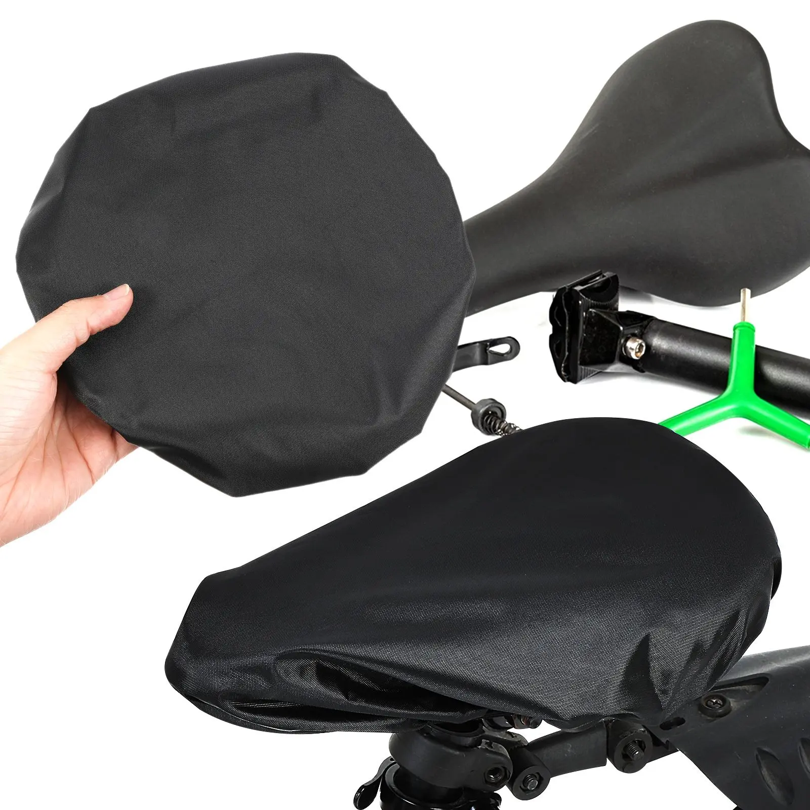2 pcs Waterproof Bicycle Saddle Rain Cover Bike Seat Cushion Covers Padded Seat Protector Outdoor Cycling Bike Accessories
2 pcs Waterproof Bicycle Saddle Rain Cover Bike Seat Cushion Covers Padded Seat Protector Outdoor Cycling Bike Accessories