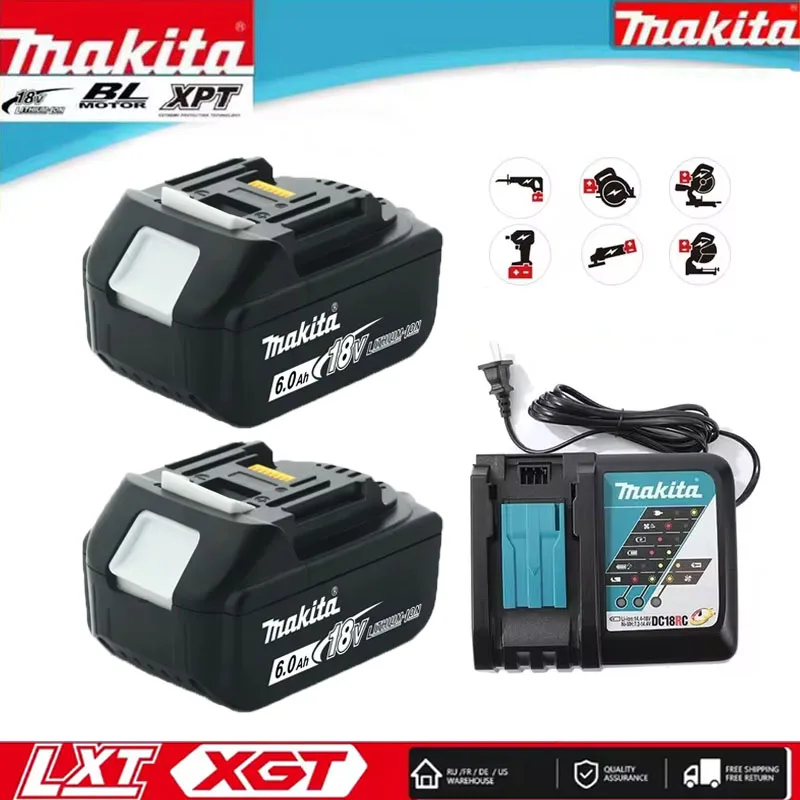 100% Genuine 18V Makita 6Ah/5Ah/3Ah for Makita Battery BL1840 BL1830B BL1850B BL1850 BL1860 BL1815 Replacement Lithium Battery
100% Genuine 18V Makita 6Ah/5Ah/3Ah for Makita Battery BL1840 BL1830B BL1850B BL1850 BL1860 BL1815 Replacement Lithium Battery