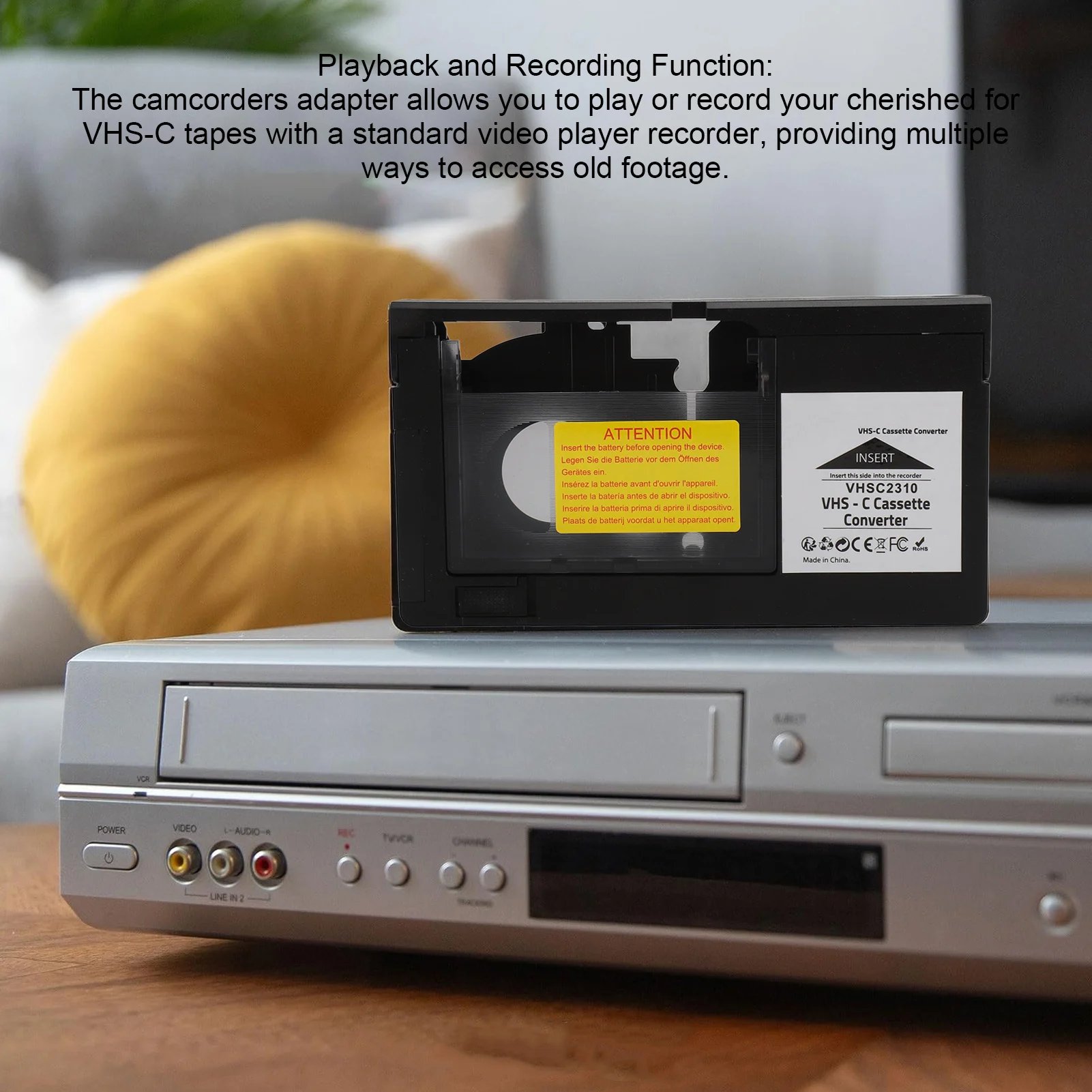Cassette Converter for JVC for RCA for Panasonic VHS to VHSC SVHS-C Cassette Adapter Not For 8mm/MiniDV/ For Hi8
Cassette Converter for JVC for RCA for Panasonic VHS to VHSC SVHS-C Cassette Adapter Not For 8mm/MiniDV/ For Hi8