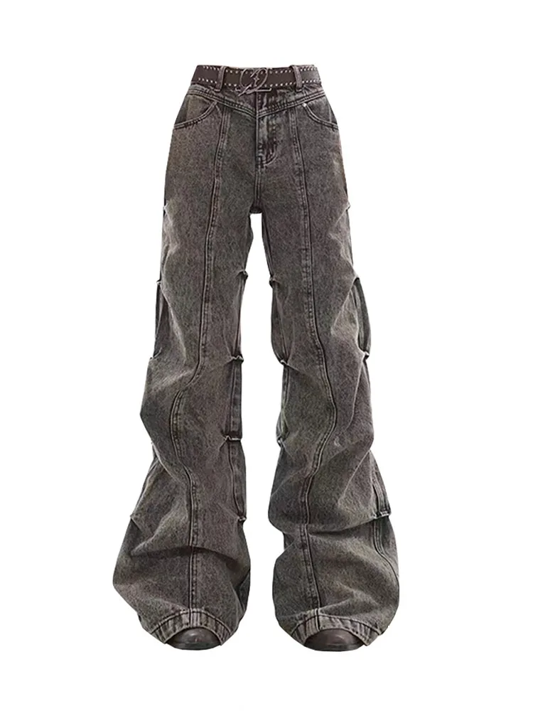 High Street Women Flare Jeans Slim Comfortable High Waist Bell Bottoms Women Fashion Denim Pant American Retro 2000s Aesthetic
High Street Women Flare Jeans Slim Comfortable High Waist Bell Bottoms Women Fashion Denim Pant American Retro 2000s Aesthetic