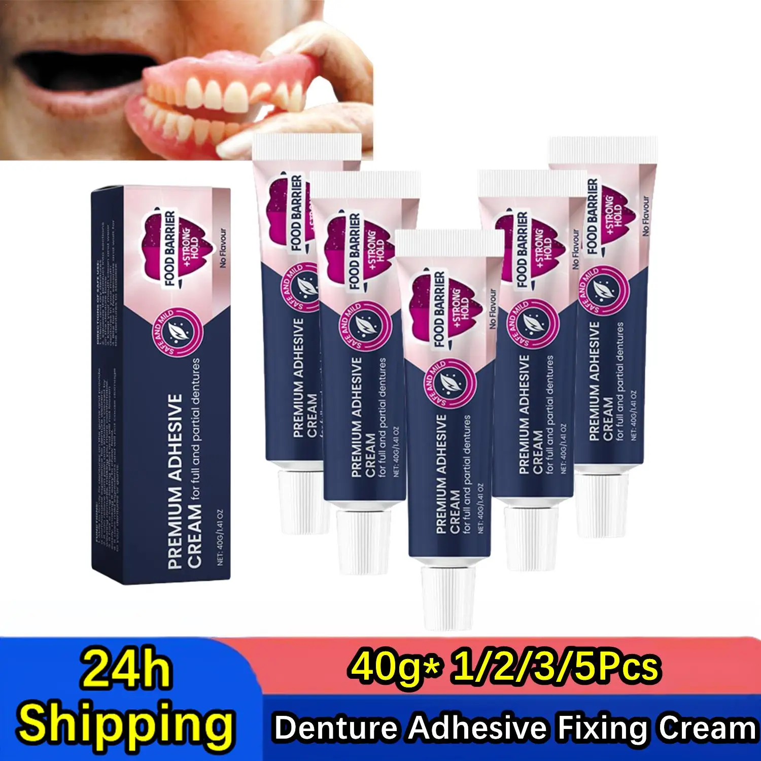 1/2/3/5Pcs Denture Fixing Adhesive Improves The Comfort Of Wearing Dentures And Prevents Denture Loosening Care Fixed Adhesive
1/2/3/5Pcs Denture Fixing Adhesive Improves The Comfort Of Wearing Dentures And Prevents Denture Loosening Care Fixed Adhesive