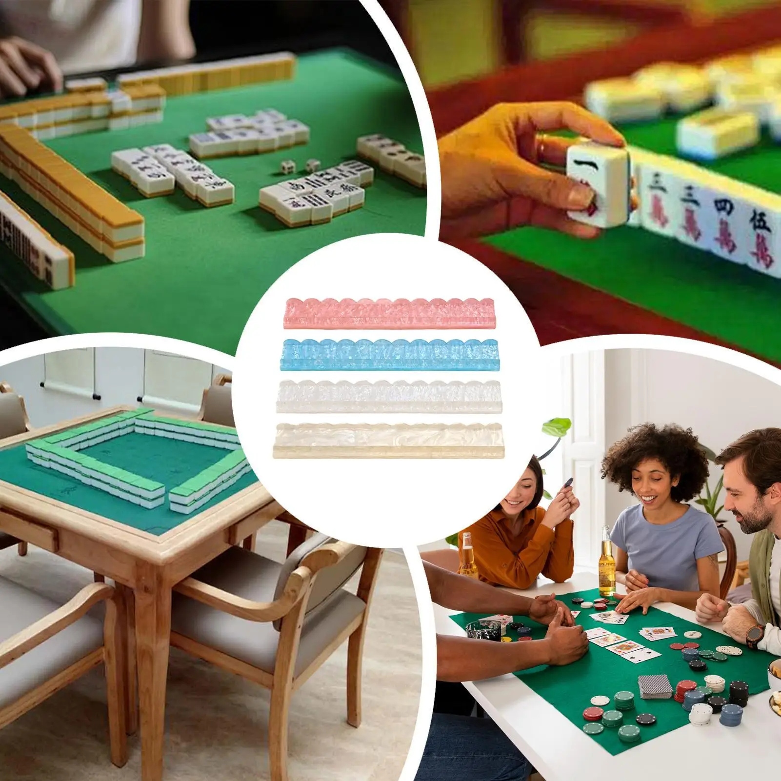 Mahjong Racks 4 Pieces Non-Slip Acrylic Holder With Pushers 17.4 Inch Mahjong Tile Racks For Home Travel Tabletop Practice Game
Mahjong Racks 4 Pieces Non-Slip Acrylic Holder With Pushers 17.4 Inch Mahjong Tile Racks For Home Travel Tabletop Practice Game