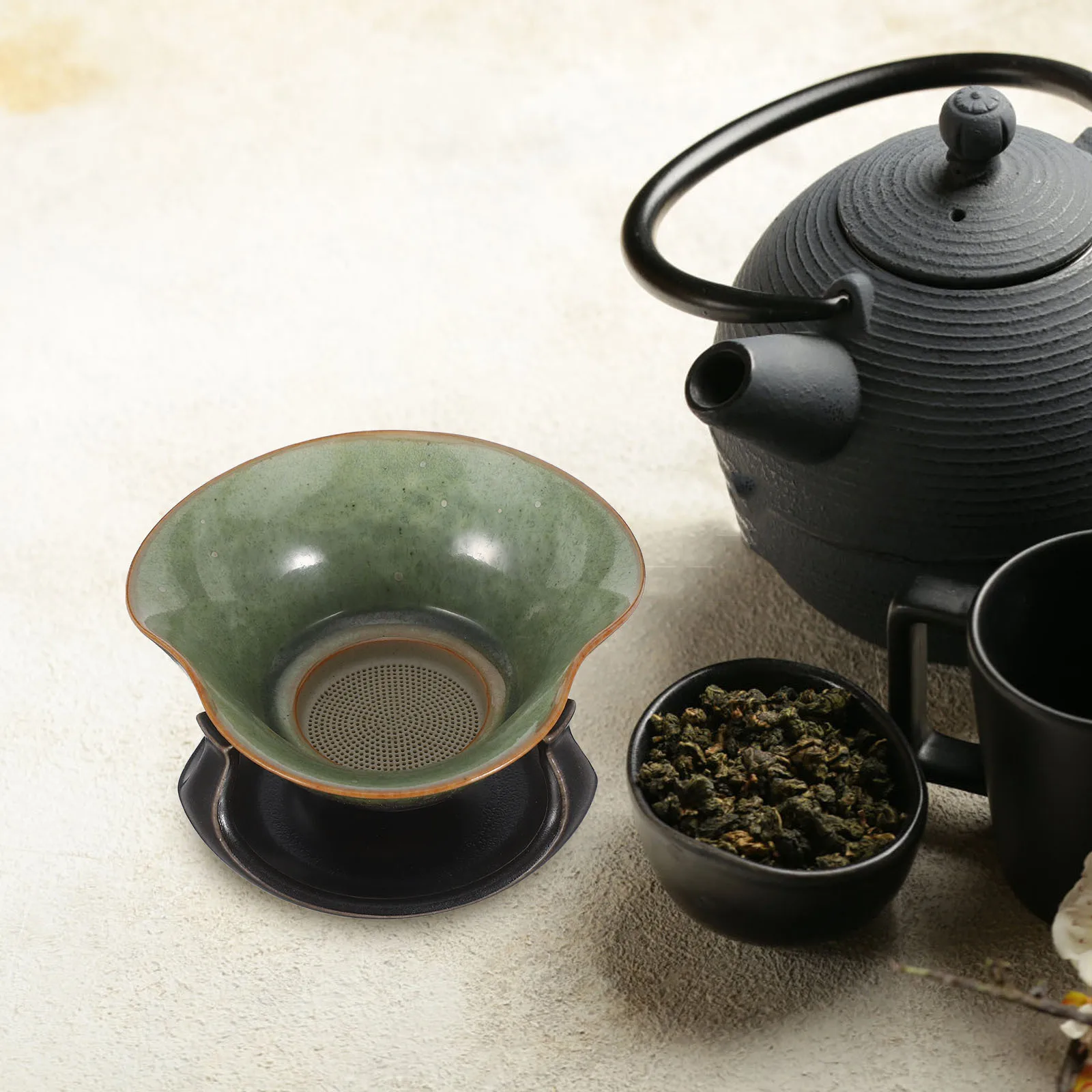 1Set Porcelain Tea Infuser Ceramic Loose Leaf Strainer Fine Mesh Vintage Kung Fu Style Heatresistant Clear Flavor Decorative
1Set Porcelain Tea Infuser Ceramic Loose Leaf Strainer Fine Mesh Vintage Kung Fu Style Heatresistant Clear Flavor Decorative