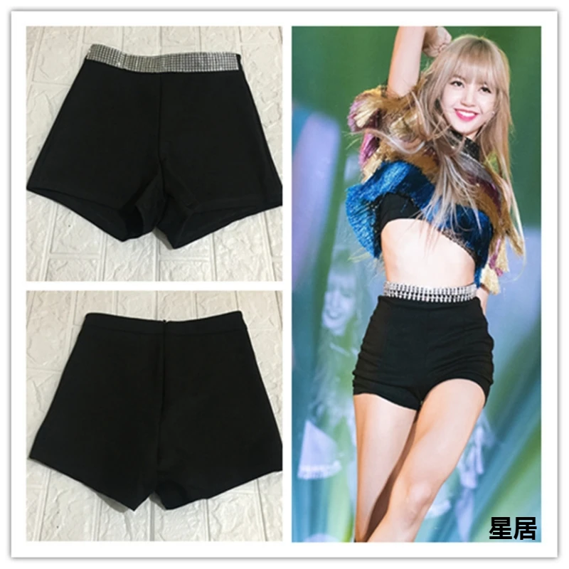 Kpop Women Group Korean Concert Nightclub Stage Costume Festival Clothing Rave Jazz Dancewear Black Slim Shorts Dancer Clothes
Kpop Women Group Korean Concert Nightclub Stage Costume Festival Clothing Rave Jazz Dancewear Black Slim Shorts Dancer Clothes