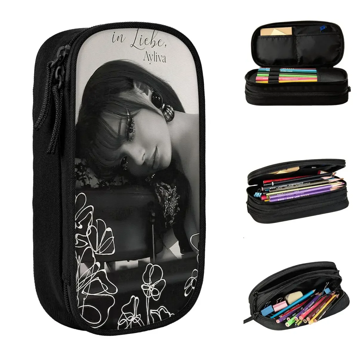 Music In Liebe Ayliva Pencil Cases Fashion Pop Singer Pen Bags Student Big Capacity School Supplies Cosmetic Pencilcases
Music In Liebe Ayliva Pencil Cases Fashion Pop Singer Pen Bags Student Big Capacity School Supplies Cosmetic Pencilcases