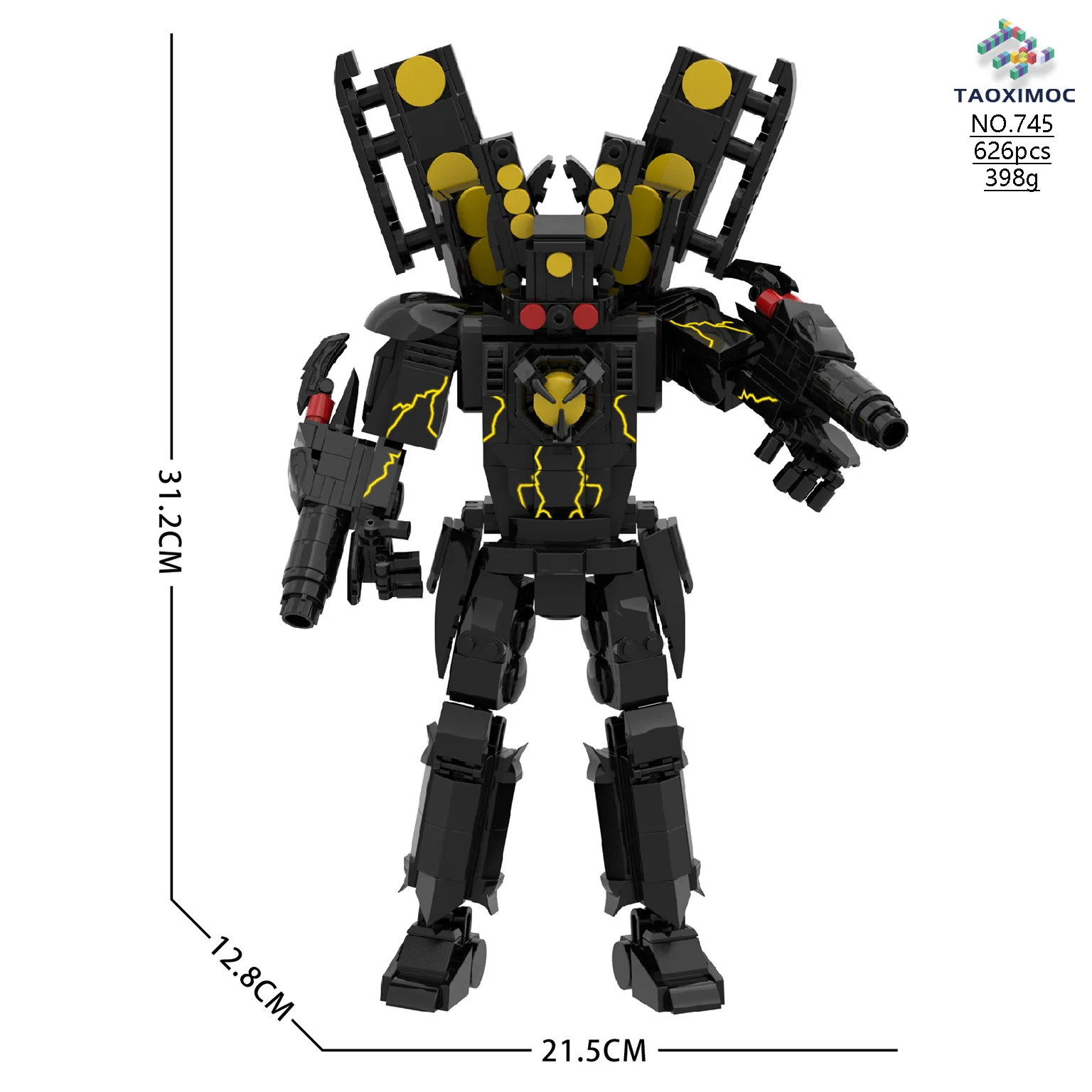 Skibidi Toilet MOC Abstract Robot Building Blocks Compatible With LEGO Gilded Space Titan Speaker Man Model Bricks Toys 
Skibidi Toilet MOC Abstract Robot Building Blocks Compatible With LEGO Gilded Space Titan Speaker Man Model Bricks Toys
