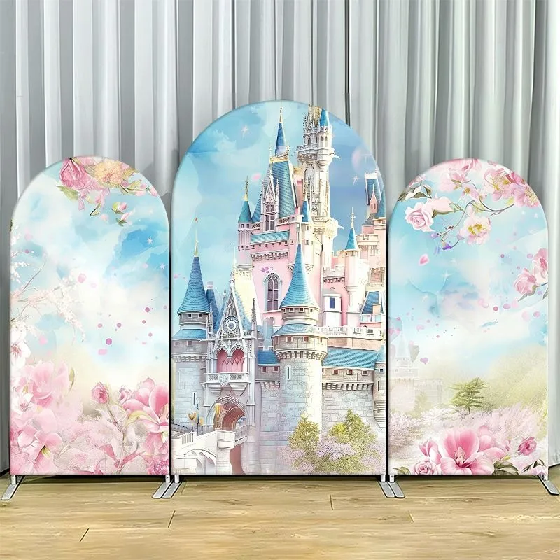 Single Side Arch Backdrop Cover Elegant Castle Fantasy Background for Wedding or Special Event Decor with Soft Pink Blossoms
Single Side Arch Backdrop Cover Elegant Castle Fantasy Background for Wedding or Special Event Decor with Soft Pink Blossoms