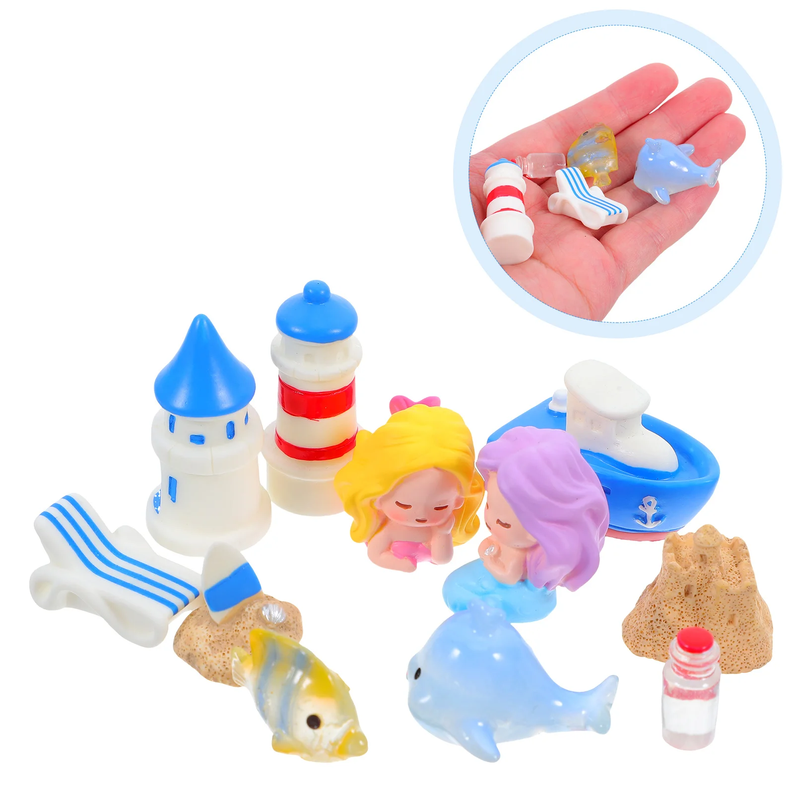 11 Pcs Fish Tank Decorations Micro-landscape Figurine Resin Ocean Animal Decorate Beach Cake Toppers Mini Dollhouse Accessories
11 Pcs Fish Tank Decorations Micro-landscape Figurine Resin Ocean Animal Decorate Beach Cake Toppers Mini Dollhouse Accessories