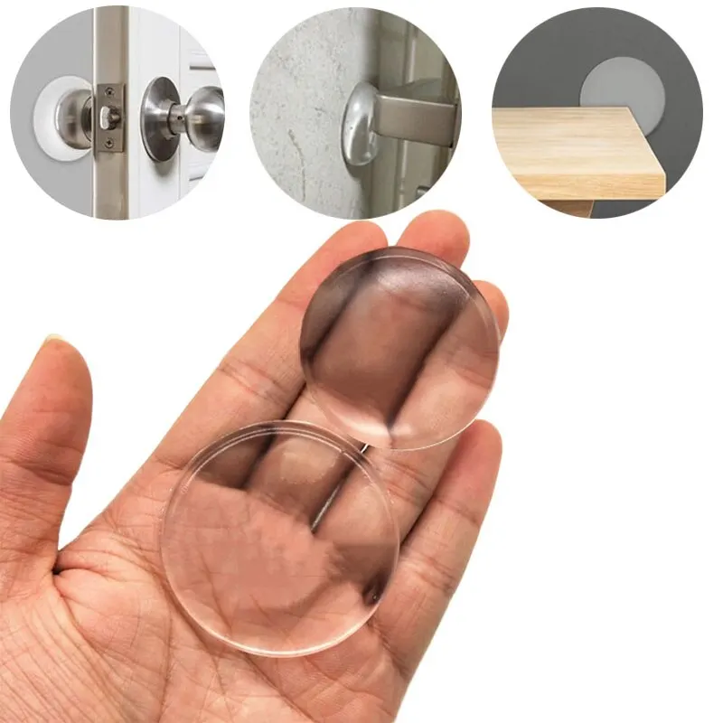 6pcs Door Handle Bumper Pad Self Adhesive Transparent Silicone Wall Protector Anti Bump Washable Reusable Round
6pcs Door Handle Bumper Pad Self Adhesive Transparent Silicone Wall Protector Anti Bump Washable Reusable Round