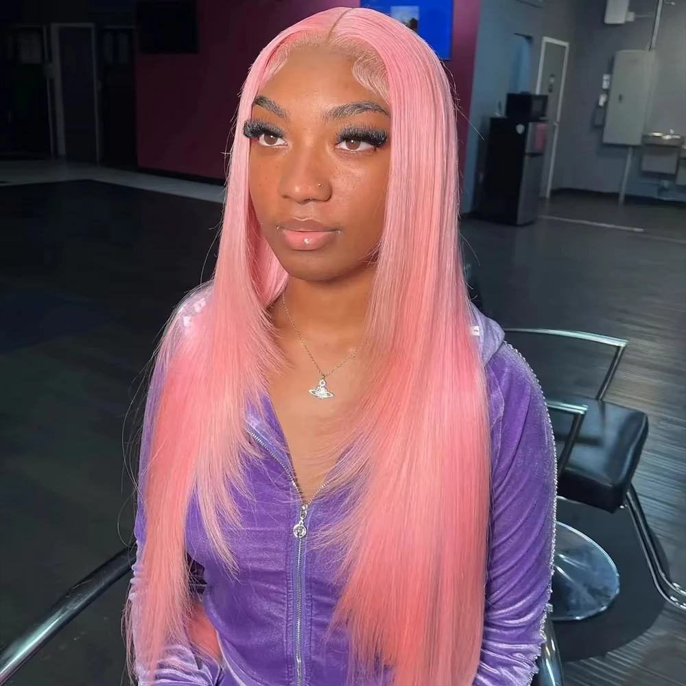 250Density 36 Inch 13x4 Pink Lace Front Wig Human Hair 13x6 Straight Lace Frontal Wig For Women Brazilian Light Pink Colored Wig
250Density 36 Inch 13x4 Pink Lace Front Wig Human Hair 13x6 Straight Lace Frontal Wig For Women Brazilian Light Pink Colored Wig