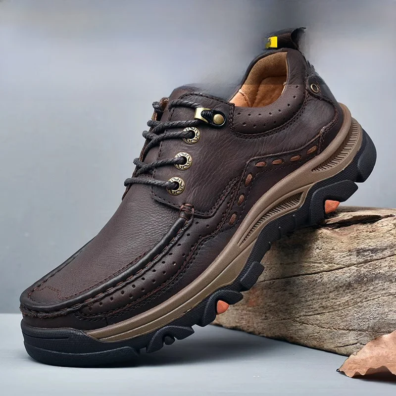 Genuine Leather Men's Casual oes Waterproof Outdoor Sports Thi Bot Work Boots round Toe Rubber Outsole Durable Wear-Re...
Genuine Leather Men's Casual oes Waterproof Outdoor Sports Thi Bot Work Boots round Toe Rubber Outsole Durable Wear-Re...