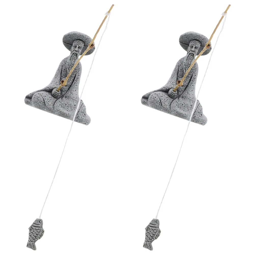 2 Sets Dark Grey Fish Tank Stone nament Landscape Fishing Statue Terrarium Decor Aquarium Figurine Fisherman Figure Garden
2 Sets Dark Grey Fish Tank Stone nament Landscape Fishing Statue Terrarium Decor Aquarium Figurine Fisherman Figure Garden