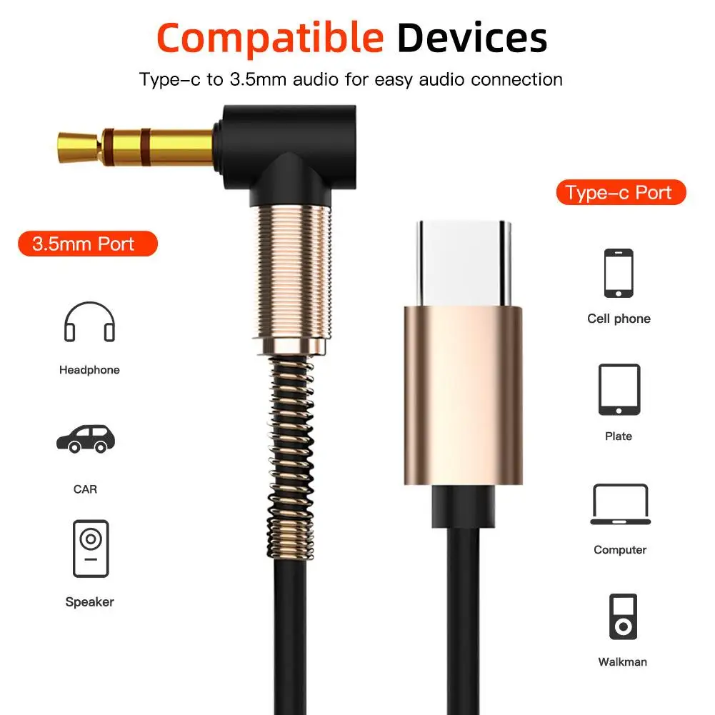 TypeC To 3.5mm Audio Cable Car Spring Retractable Audio Cable For Car AUX Audio Cable/adapter Usb Extension Cable V3J4
TypeC To 3.5mm Audio Cable Car Spring Retractable Audio Cable For Car AUX Audio Cable/adapter Usb Extension Cable V3J4