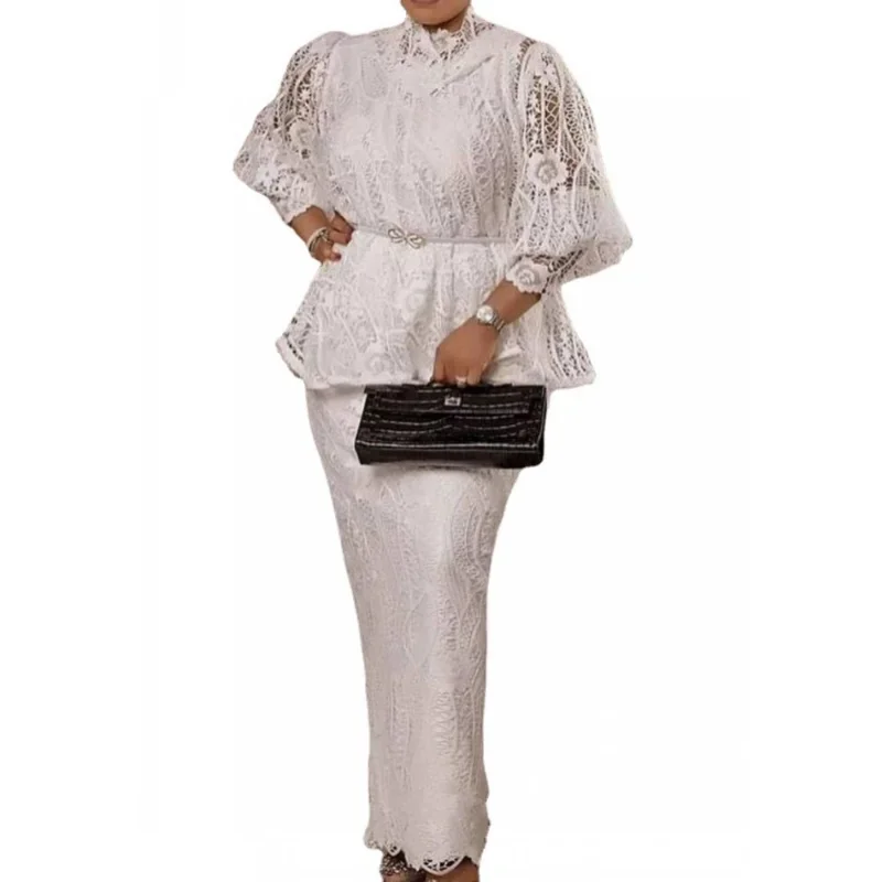 2 Piece Sets African Dresses For Women Bodycon Lace Sexy Maxi Dress Elegant Wedding Gowns Ankara Long Dress 2025 New Robes
2 Piece Sets African Dresses For Women Bodycon Lace Sexy Maxi Dress Elegant Wedding Gowns Ankara Long Dress 2025 New Robes