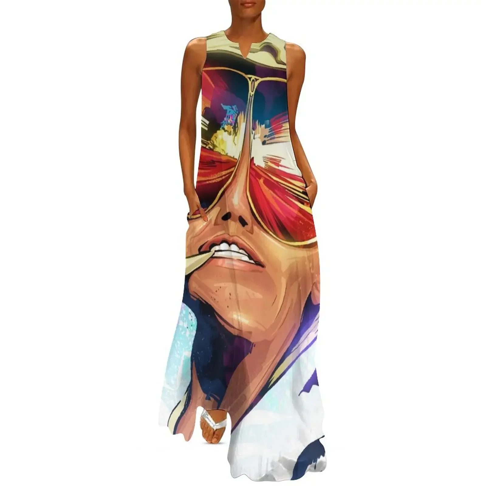 Fear and Loathing Long Dress Female clothing Women's summer dress clothing women summer 2025 Dress
Fear and Loathing Long Dress Female clothing Women's summer dress clothing women summer 2025 Dress