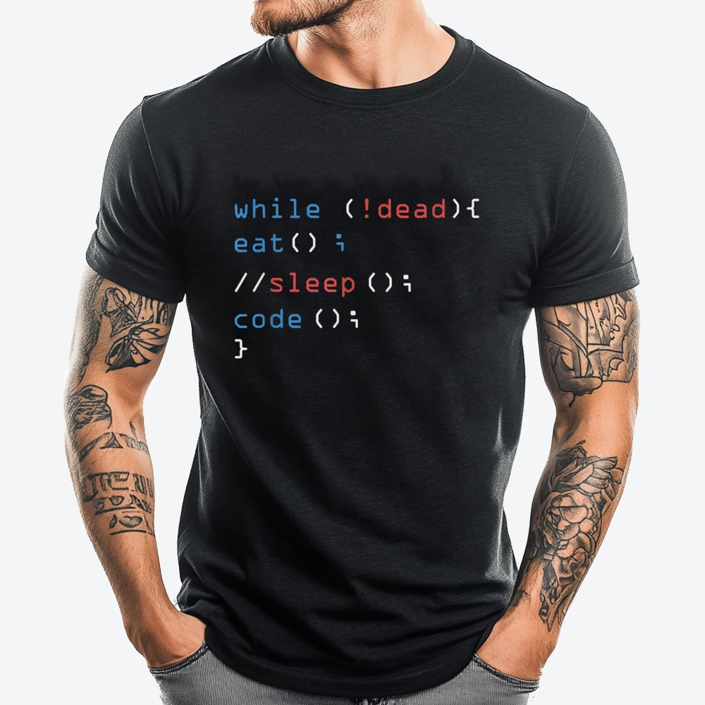 While Not Dead Eat Sleep Code Tech Hack Science Programming Streetwear Free Shipping Clothes Vintage Style
While Not Dead Eat Sleep Code Tech Hack Science Programming Streetwear Free Shipping Clothes Vintage Style