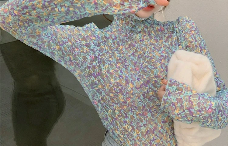 Floral Versatile Bottoming Shirt Top Women's Autumn and Winter Long-sleeved Slim-fitting Turtleneck Inner with New 2026 T-shirt
Floral Versatile Bottoming Shirt Top Women's Autumn and Winter Long-sleeved Slim-fitting Turtleneck Inner with New 2026 T-shirt